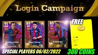 eFootball 2022 MOBILE OFFICIAL LOGIN CAMPAIGN 😍🔥FREE 300 eFootball COINS & LEGENDARY 😍02/06/2022&bull;