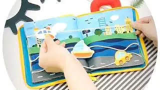 Baby 3D Cloth Book Quiet Books Busy Book Soft Toys Sensory Touch and Feel Fabric Activity