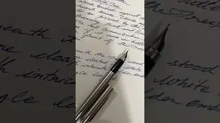 Cursive Writing. Fountain Pen. Parker.