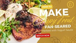 Low-Carb Crispy Trout with Yogurt Sauce &ndash; Fast and Fresh Dinner Idea