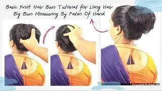 Monster Bun Pulling & Squeezing | Measuring Huge Hair Bun By Hand Palm | Biggest Hair Bun Inspection