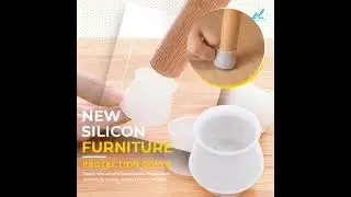 Pack of 4 Silicone Chair Leg Cap - Furniture Table Feet Cover Bottom Pad - Rubber Floor Protector
