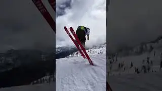 What do you think about this skiing trick?? 😮🤯 | #shorts