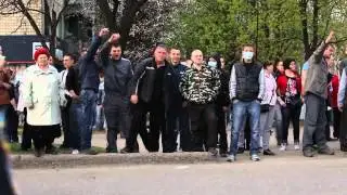 Краматорск митинг за единую Украину 17.04.2014