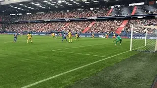 Le but de Quentin Daubin vu depuis le bord de la pelouse (J2 Ligue 2 BKT : SMCaen 2-0 Pau FC)