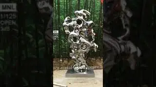 Garden Decor Abstract Metal Sculpture , Art Shape Contemporary Abstract Sculpture
