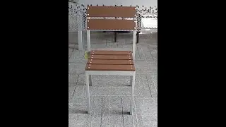 Aluminum Armless Stacking Side Chair