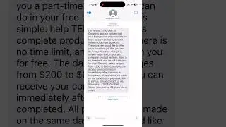 Beware of fake job offers via text message