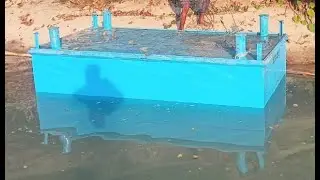 Floating Barge For Pump Station building procedure, testing and delivery