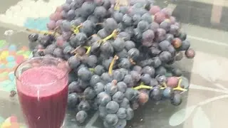 Grape🍇 juice making at home 
