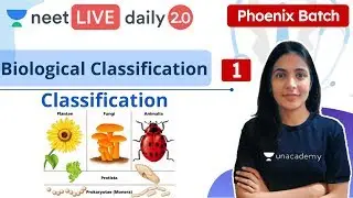 NEET: Biological Classification - L1 | Phoenix | Live Daily 2.0 | Unacademy NEET | Komal Yadav