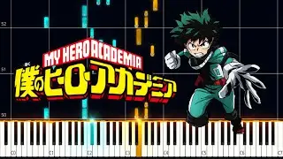 The Day / Boku no Hero Academia OP 1 PIANO TUTORIAL (SHEET + MIDI) #bnha #pianoanime