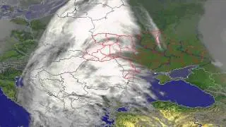 ⛅️ 18 февраля 2016 за 5 секунд / February 18, 2016 5 second #weather #clouds #satellite #time-lapse