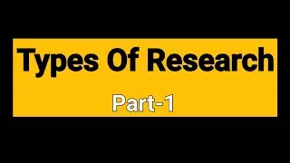 Types Of Research #mastermindsameer