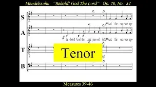 Mendelssohn - OP70 - Elijah -34 Behold God The Lord - Tenor