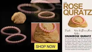 Rose Quartz Bracelet | Natural Crystal for Love, Healing & Positive Energy