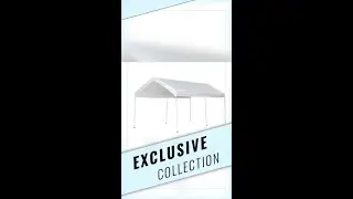 Samland Portable Carport Garage Shelter Canopy 10x20FT