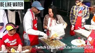 Pharrell, Nate Johnson & Miss California give back @ L.A. Mission