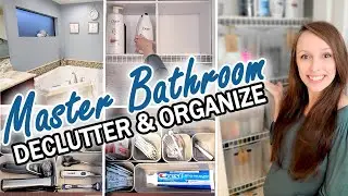 *NEW* MASTER BATHROOM DECLUTTER AND ORGANIZE | MOTIVATIONAL 2021 | SHELBY MARYBETH