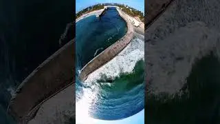 Short test shot of Insta360 Sphere over a pier.