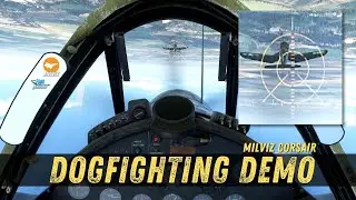 THE GUNS SOUND AWESOME!! Dogfighting Demo in Corsair FG-1D by Milviz (MSFS)