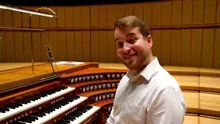 Glen Dempsey and the organ of the Singapore Esplanade