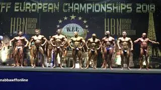 Medal Presentation - Men Professional - WFF European Championship 2018