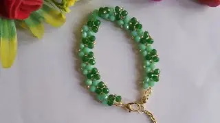 Handmade beads Bracelet making tutorial @Beadybliss17 