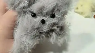 Cute haski dog. Pipe cleaners. Easy to do,with out glue!  DIY