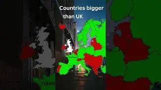 Countries bigger than the UK in Europe #geography #europe #map #country #uk