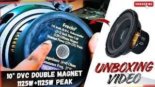 Fredo 10 Inch Subwoofer DVC Double Magnet//225+225 peak power with heavy bass//2