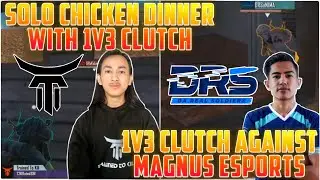 T2KratedSIR SOLO CHICKEN DINNER WITH 1V3 CLUTCH 😱 || DRSxNIMA 1V3 CLUTCH 🔥 - GAURABYT ||