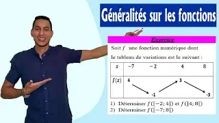 généralités sur les fonctions 1 bac exercices corrigés : image d'un intervalle par une fonction