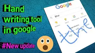 Handwriting keyboard for Google search bar