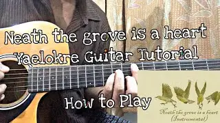 Neath the grove is a heart - Yaelokre // Guitar Tutorial with Chords(Full Lesson)