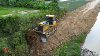 Wonderful Power Dozer Clear Cutting Land Grass For Making Road Construction & Stronger Shantui