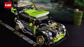 GULY 10632 - BMW MINI Cooper Building Block Technic Electroplated L. RC Racing Model 2550 Pcs Brick