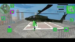 Green Monster Stickman Rope Hero