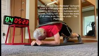Plankster now 3rd in the world in 100# weighted plank