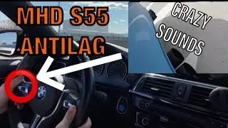 BMW M4/M3 S55 CRAZY ANTILAG SOUNDS! MHD TUNING