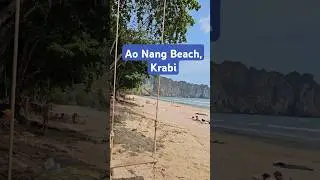 Mornings at Ao Nang Beach, Krabi. #thailand #krabi #thaistreetfood #beach #beachlife #morning 🇹🇭