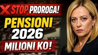 ULTIMA ORA! Pensioni 2026:INPS Confermato lo STOP alla Proroga &mdash; Milioni Coinvolti