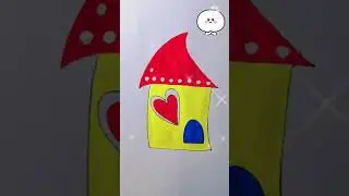 how to draw house, how to draw hut, how to draw house easy