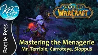 World of Warcraft: Mastering the Menagerie -  MR. TERRIBLE, CARROTEYE, SLOPPUS - WoW Battle Pets