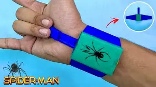How to make spider man web shooter with matchbox without spring | DIY