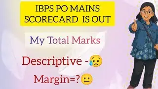 My IBPS PO MAINS Scorecard #ibps #ibpspo 
