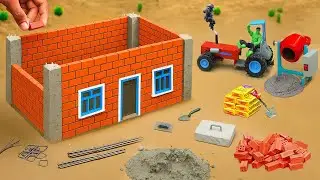 diy mini fireproof cement house construction science project | burglar burns house|@YoYoCreator99