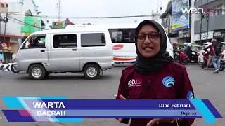 Situasi Lalu Lintas Perempatan Pasar Kertek Wonosobo Menjelang Idul Fitri 2019