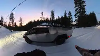 Tesla Cybertruck On Snow