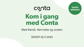 Webinar: Kom i gang med Conta